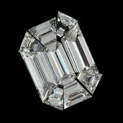 9 Pcs Emerald Shape Pie Cut Diamond