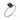 Angle view of emerald cut black diamond framed in a sleek bezel setting atop a pavé band crafted in rose gold.