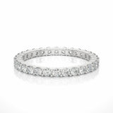 1.05 Ct Round Cut Prong Set Lab Diamond Eternity Wedding Band