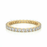 1.05 Ct Round Cut Prong Set Lab Diamond Eternity Wedding Band