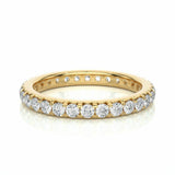 1.05 Carat Round Cut French Setting Diamond Eternity Band In Rose Gold