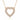 0.92 Ct Heart Shape 3 Raw Pave Setting Diamond Pendant In Rose Gold