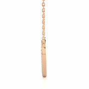 1 Ct Heart Shape 3 Raw Pave Setting Lab Diamond Necklace