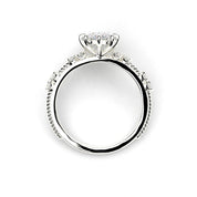 2.18ct Marquise Lab Diamond Ring with Accent Stones