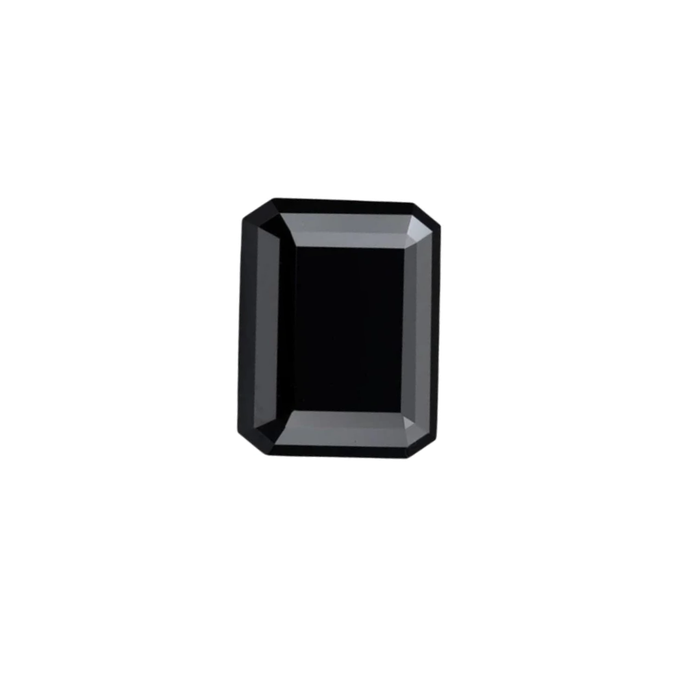 2.50 Carat Emerald Cut Black Diamond For Sale