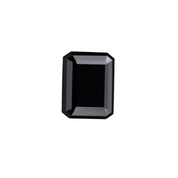 2.50 Carat Emerald Cut Black Diamond For Sale