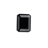 2.50 Carat Emerald Cut Black Diamond For Sale