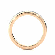 1.05 Ct Princess Cut Channel Set Diamond Eternity Wedding Band