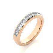 1.05 Ct Princess Cut Channel Set Diamond Eternity Wedding Band