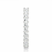 1.95 Ct Princess Cut Prong Setting Diamond Eternity Band In White Gold Eternity Wedding Rings