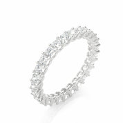 1.95 Ct Princess Cut Prong Setting Diamond Eternity Band In White Gold Eternity Wedding Rings