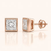Princess Cut Diamond Earrings in Multiple Settings