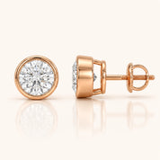 0.50 Ct to 5 Carat Round Stud Earrings in Multiple Settings