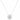 1.25 Carat Round Cut Bezel Setting Diamond Pendant In White Gold