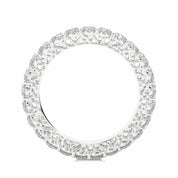 2.38 Carat Filigree Lab Diamond Eternity Band In White Gold Eternity Wedding Rings