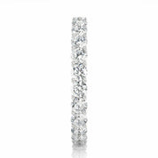 2.38 Carat Filigree Lab Diamond Eternity Band In White Gold Eternity Wedding Rings
