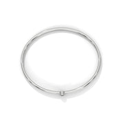 Round Cut Black Diamond Solitaire Bangle Bracelets