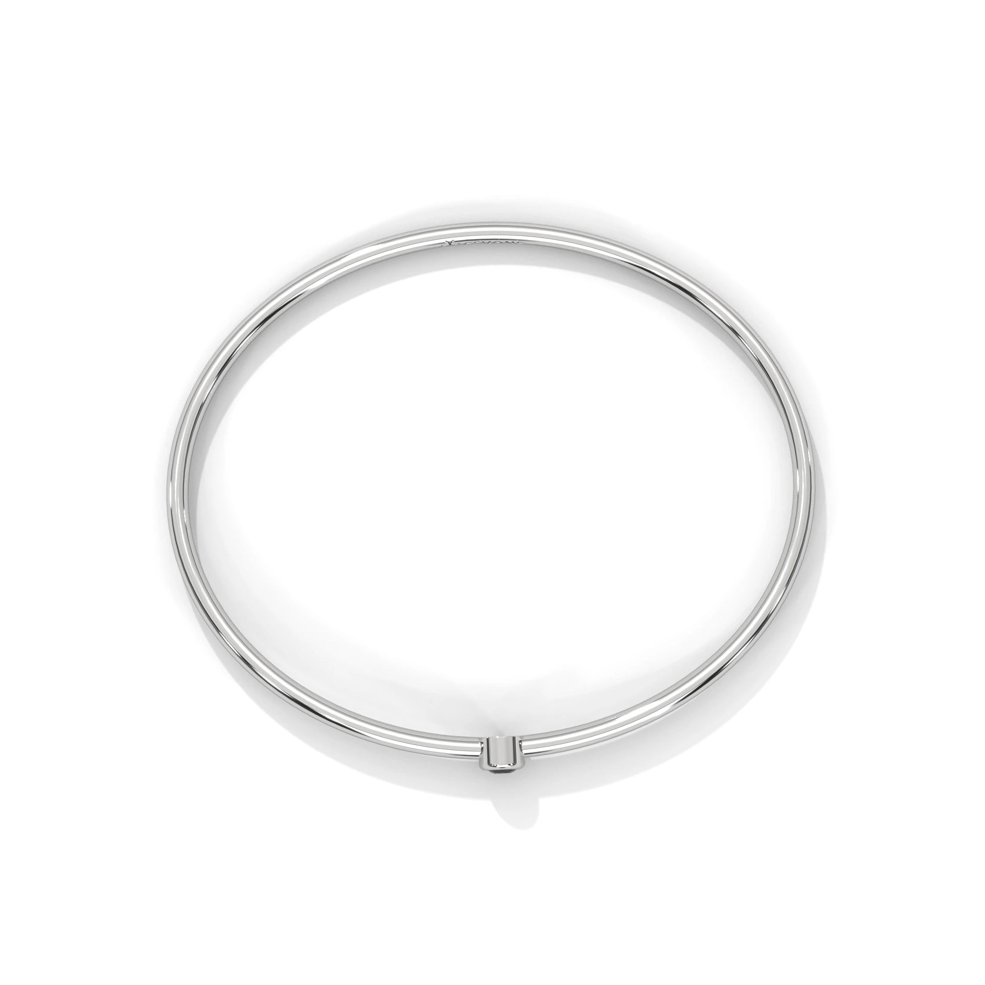 Round Cut Black Diamond Solitaire Bangle Bracelets