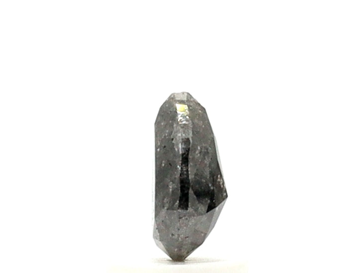 2.13 Ct Fancy Pear Shape Salt and Pepper Diamond