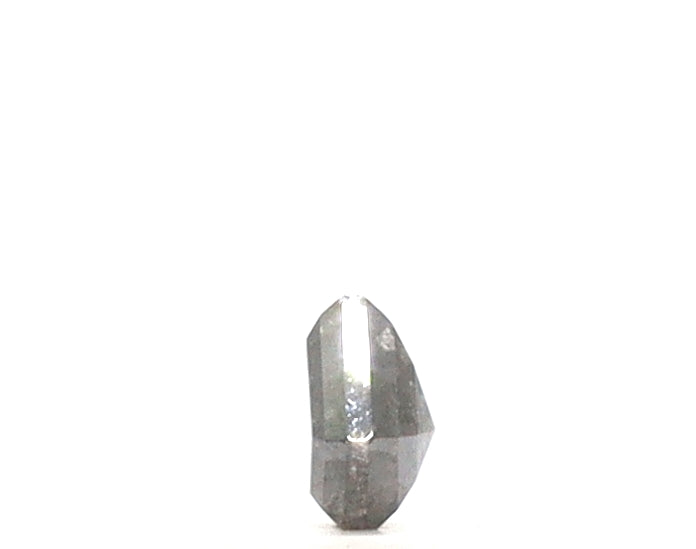 0.50 Carat Shield Cut Salt and Pepper Diamond