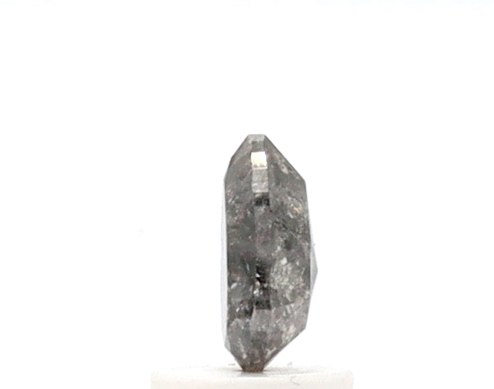 0.80 Ct Pear Shape Salt and Pepper Diamond