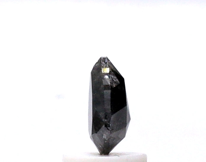 0.80 Ct Pear Shape Salt and Pepper Diamond