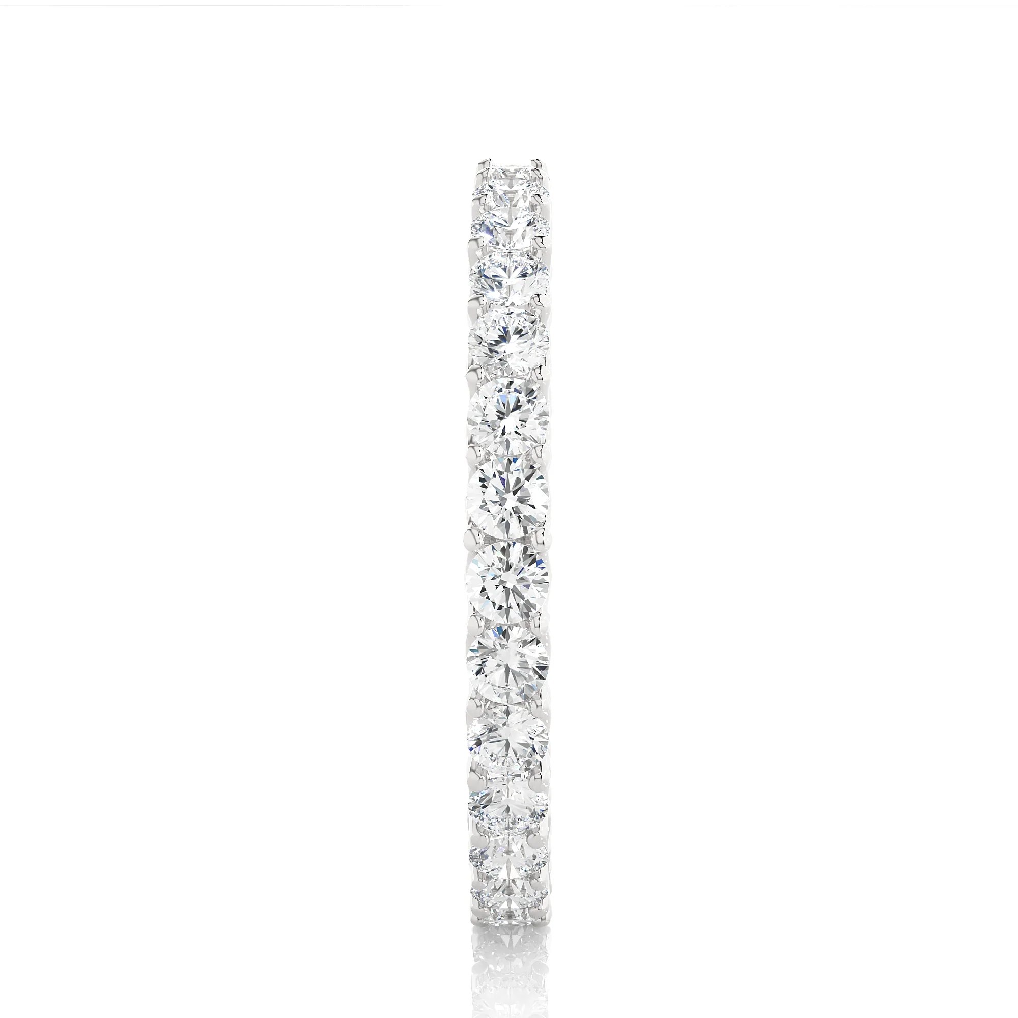 1.20 Ct Round Cut Prong Setting Diamond Wedding Band Eternity Wedding Rings