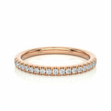 0.23 Carat Round Cut V Prong Setting Diamond Half Eternity Wedding Band