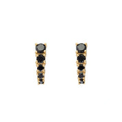 0.55 Carat Black Diamond Stud Earrings for Women