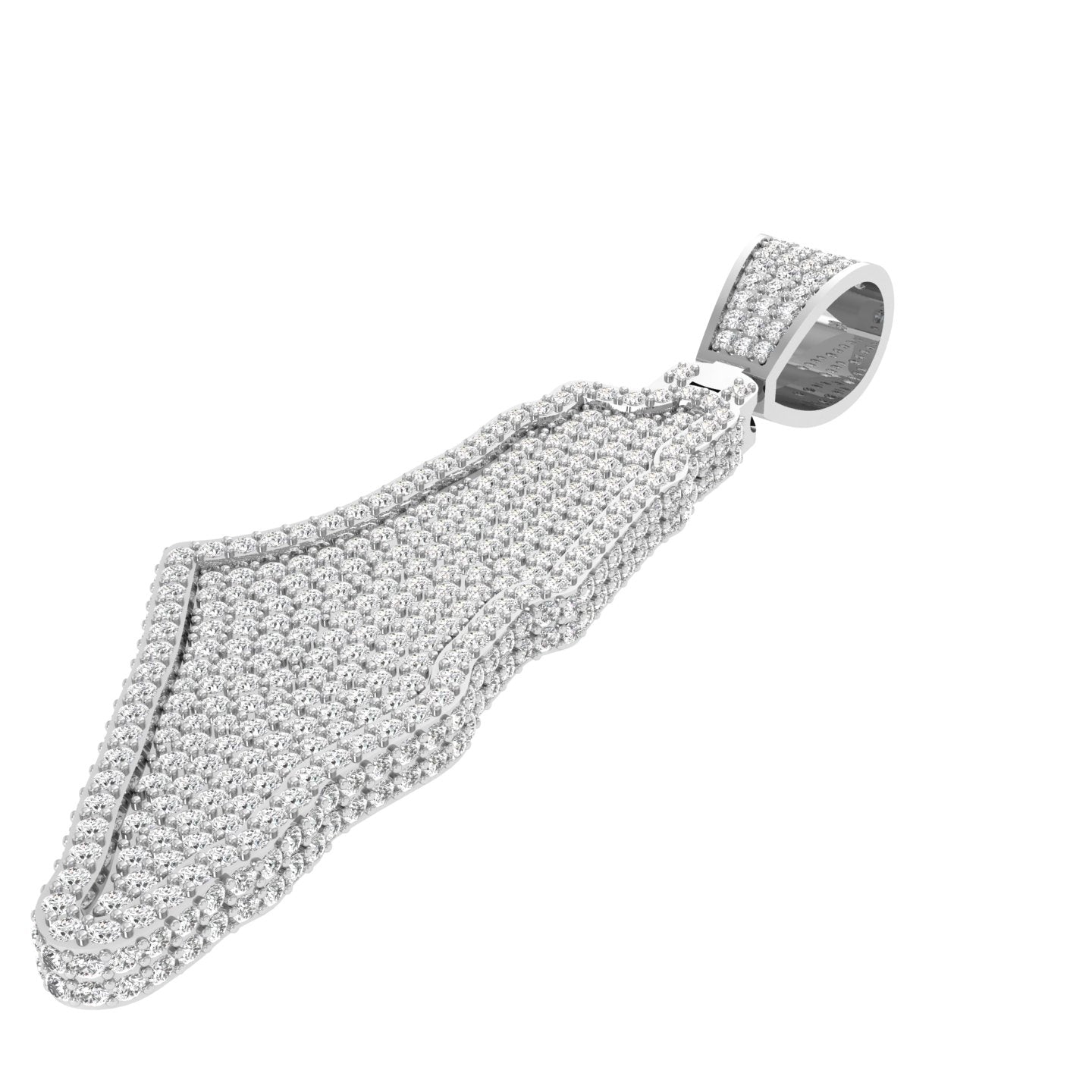 4 Ct Diamonds Lab Grown Pendant Palastine in 925 Sterling Silver