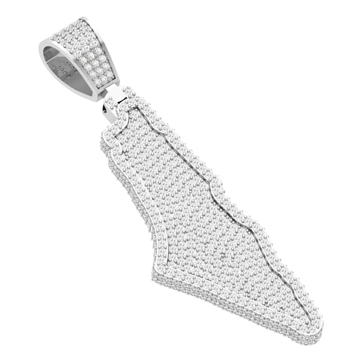 4 Ct Diamonds Lab Grown Pendant Palastine in 925 Sterling Silver