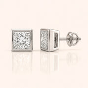 Princess Cut Diamond Earrings in Multiple Settings