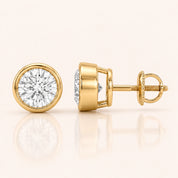 0.50 Ct to 5 Carat Round Stud Earrings in Multiple Settings