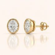 Oval Diamond Earrings in Multiple Settings & Carat