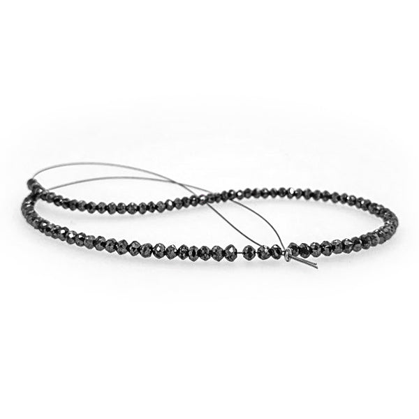 24 Inch Black Diamond Bead Strands