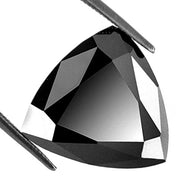 1 Carat Trillion Cut Diamond Loose Black Diamond