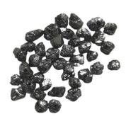 Natural 3 Carat Black Uncut Diamond Beads
