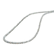 28 Inch Faceted Gray Diamond Beads