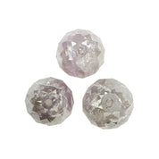 3 Carat Gray Faceted Diamond Beads Lot