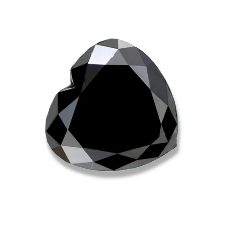 1 To 5 Ct Heart Shape Loose Black Diamonds