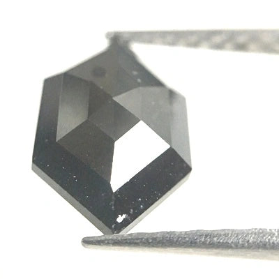 1 To 3 Carat Elongated Hexagon Diamond Loose Black Diamonds