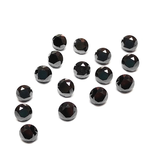 1 Carat Round Cut Diamond Natural Black Diamonds Lot