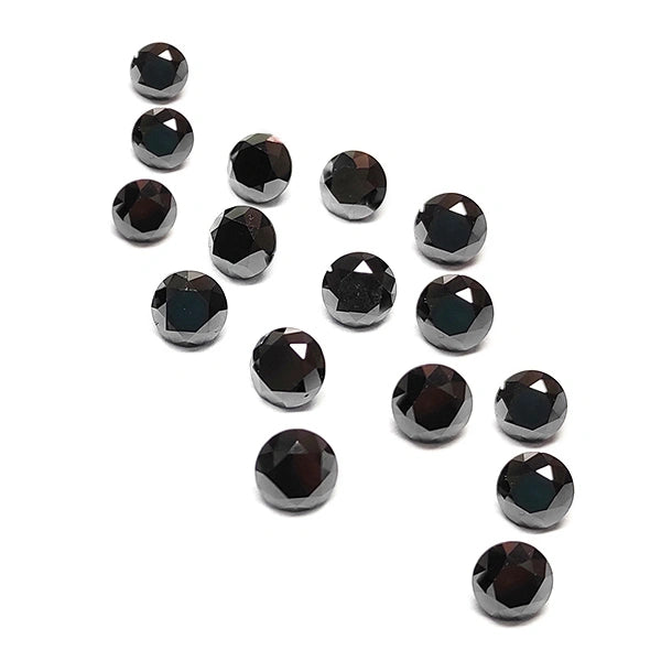 1 Carat Calibrated Loose Black Diamonds Lot
