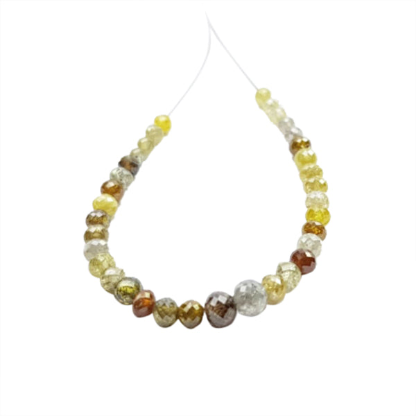 7 Inch Multi Color Diamond Beads Bracelet Strand