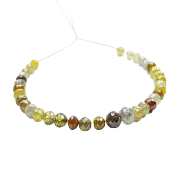 7 Inch Multi Color Diamond Beads Bracelet Strand
