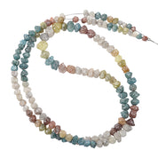 7 Inch Mixed Color Raw Diamond Beads