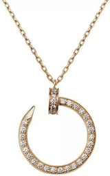 0.50 Ct Round Shaped Channel Set Lab Diamond Pendant
