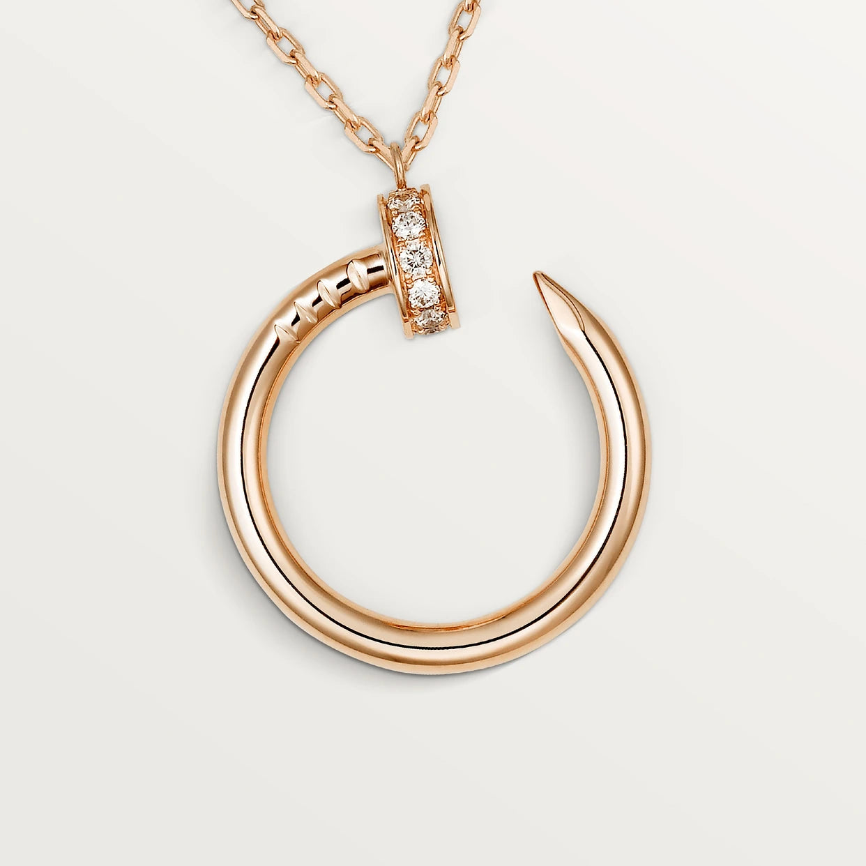 0.50 Ct Round Shaped Channel Set Lab Diamond Pendant