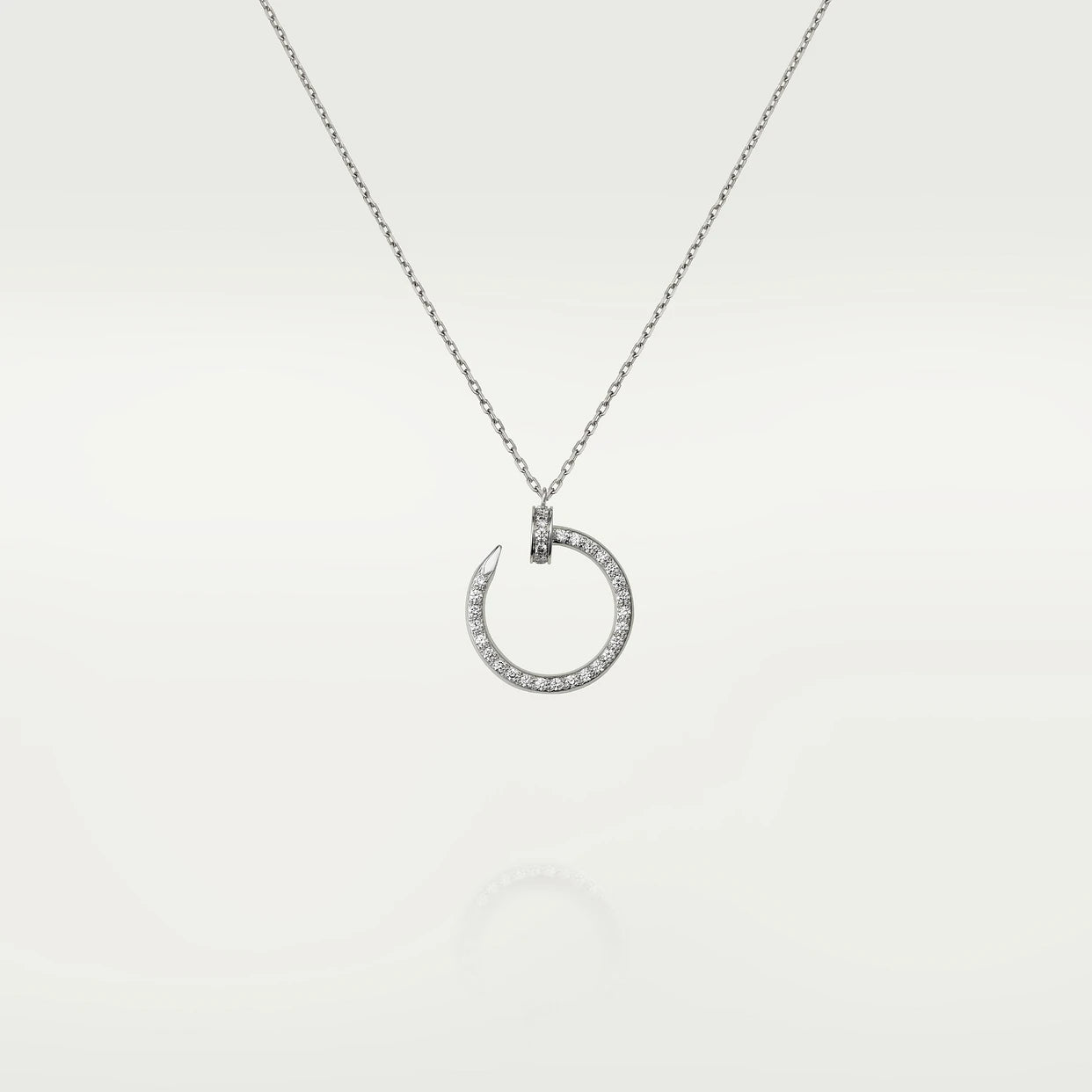 0.50 Ct Round Shaped Channel Set Lab Diamond Pendant