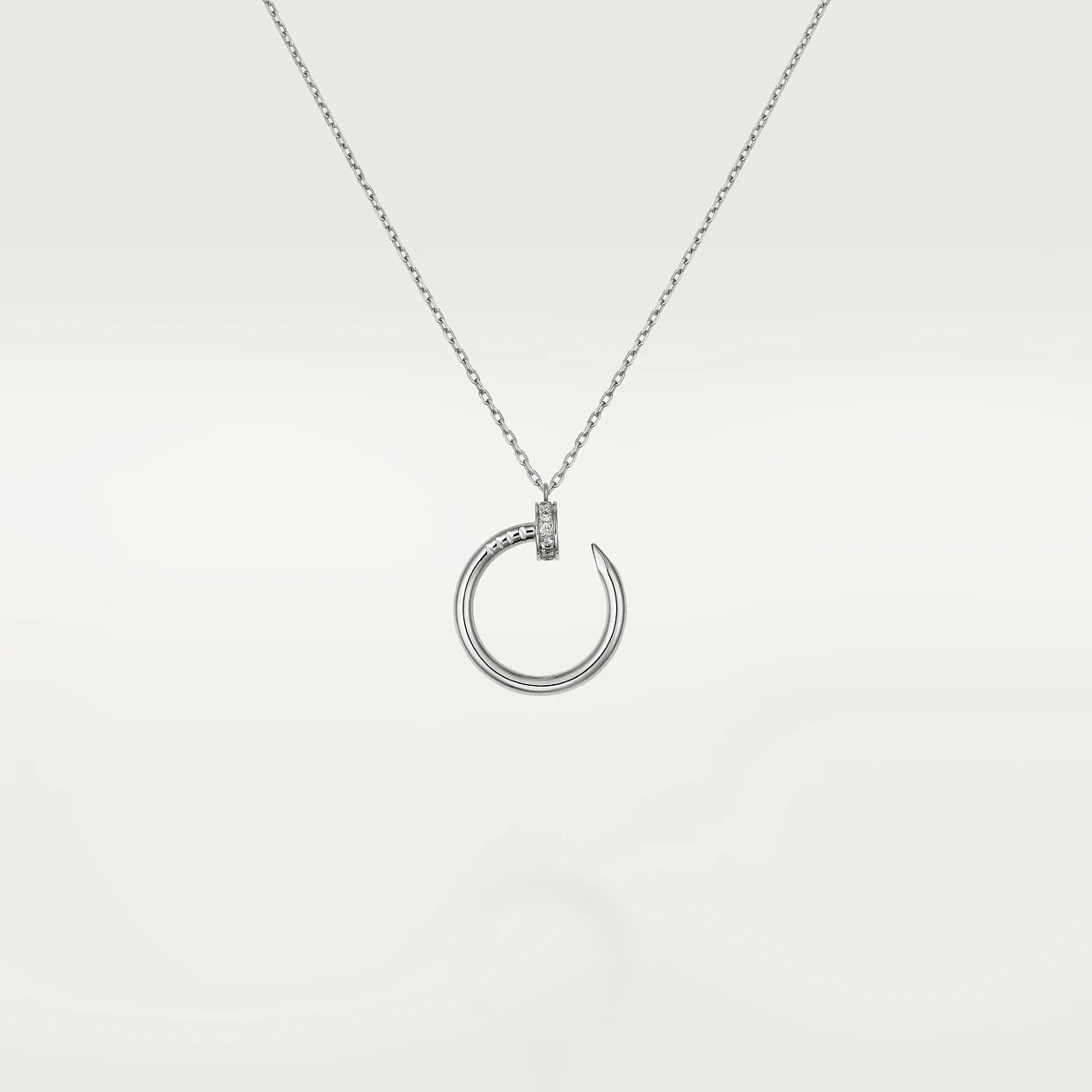 0.50 Ct Round Shaped Channel Set Lab Diamond Pendant